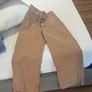 Maeve Tan Cropped Pants